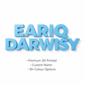 Custom 3D Wall Letters | Personalized Name Sign | Premium Matte Finish | AFS3D