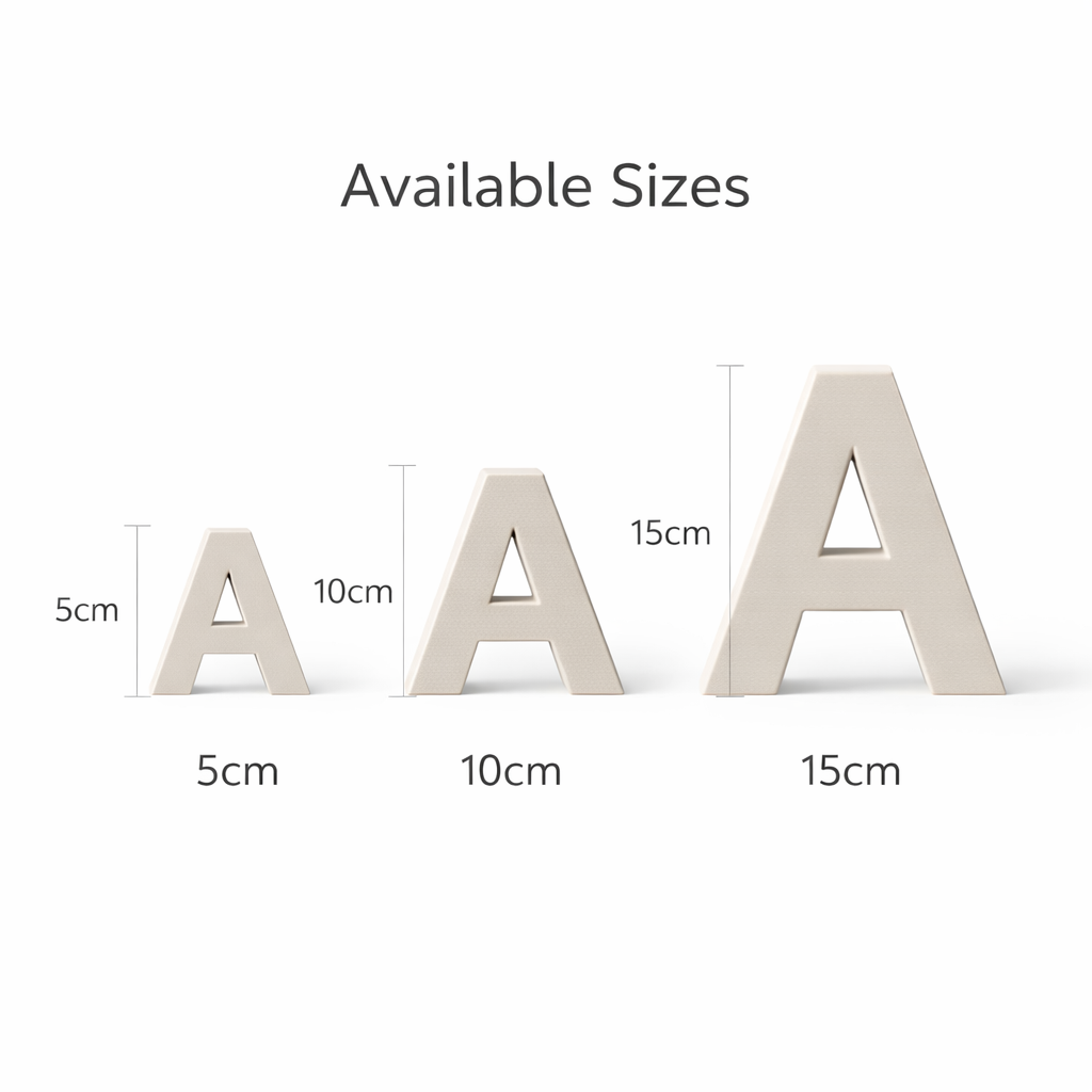 Custom 3D Wall Letters | Personalized Name Sign | Premium Matte Finish | AFS3D