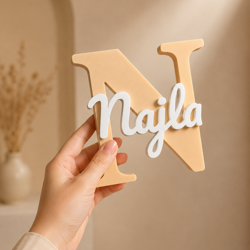 Personalized 3D Name Letter Stand