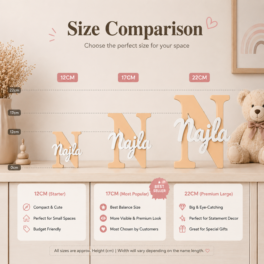 Personalized 3D Name Letter Stand